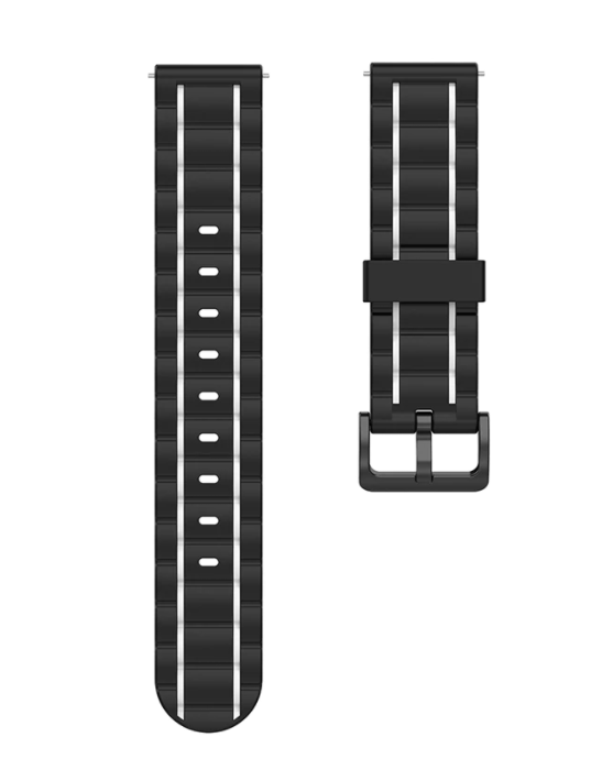 Suunto Run Sport Strap with Buckle (Black/White)