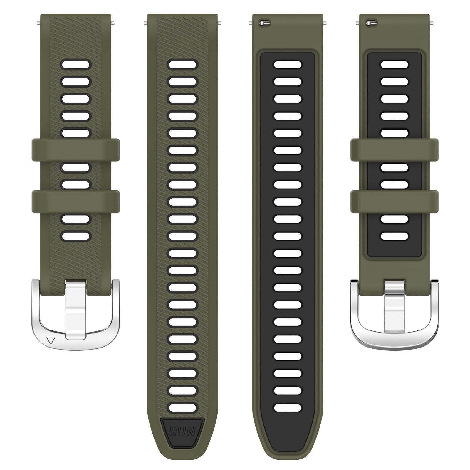 Garmin Vivomove Luxe Sport Buckle Strap (Olive Green/Black)