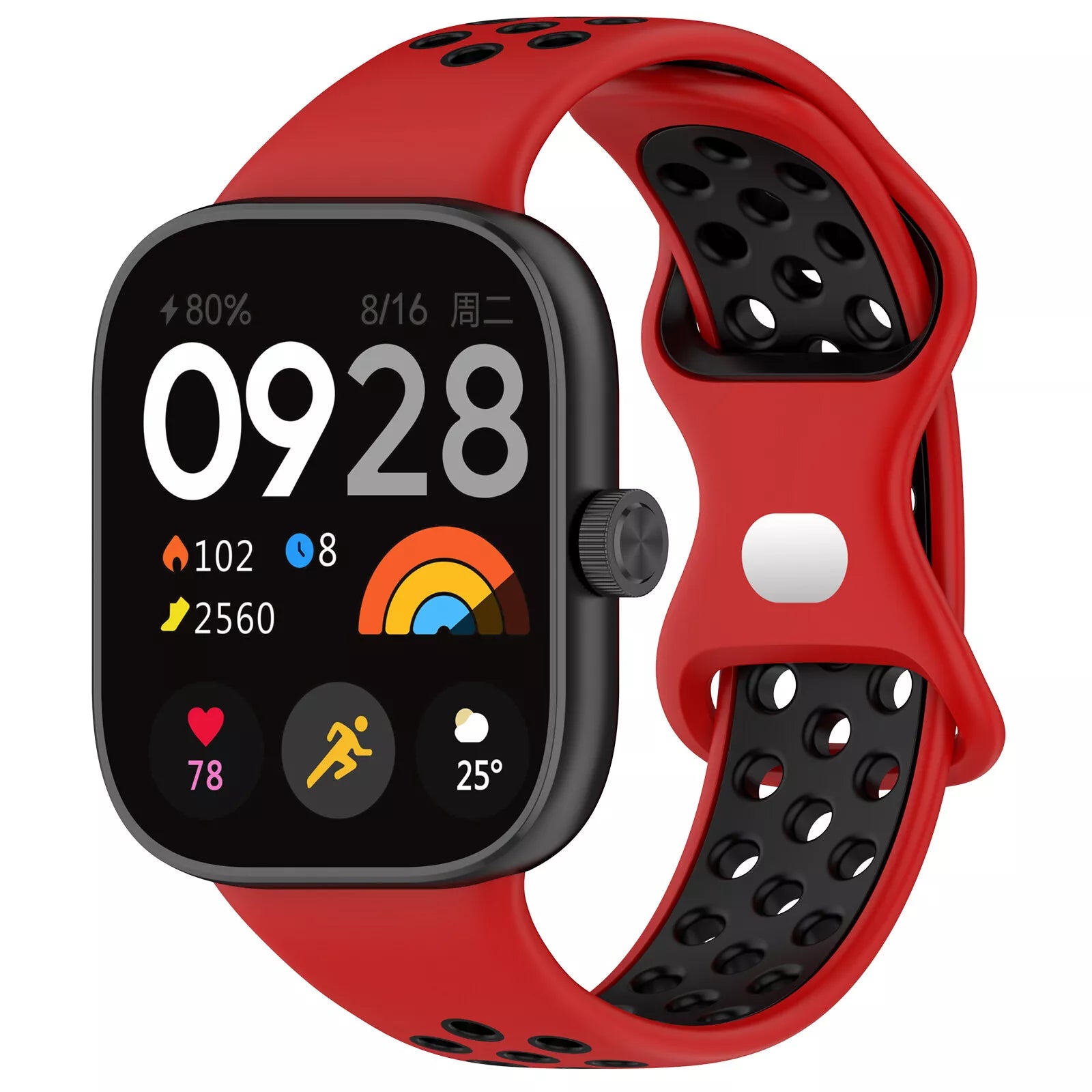 Redmi Watch 5 Sport Strap (Red/Black)