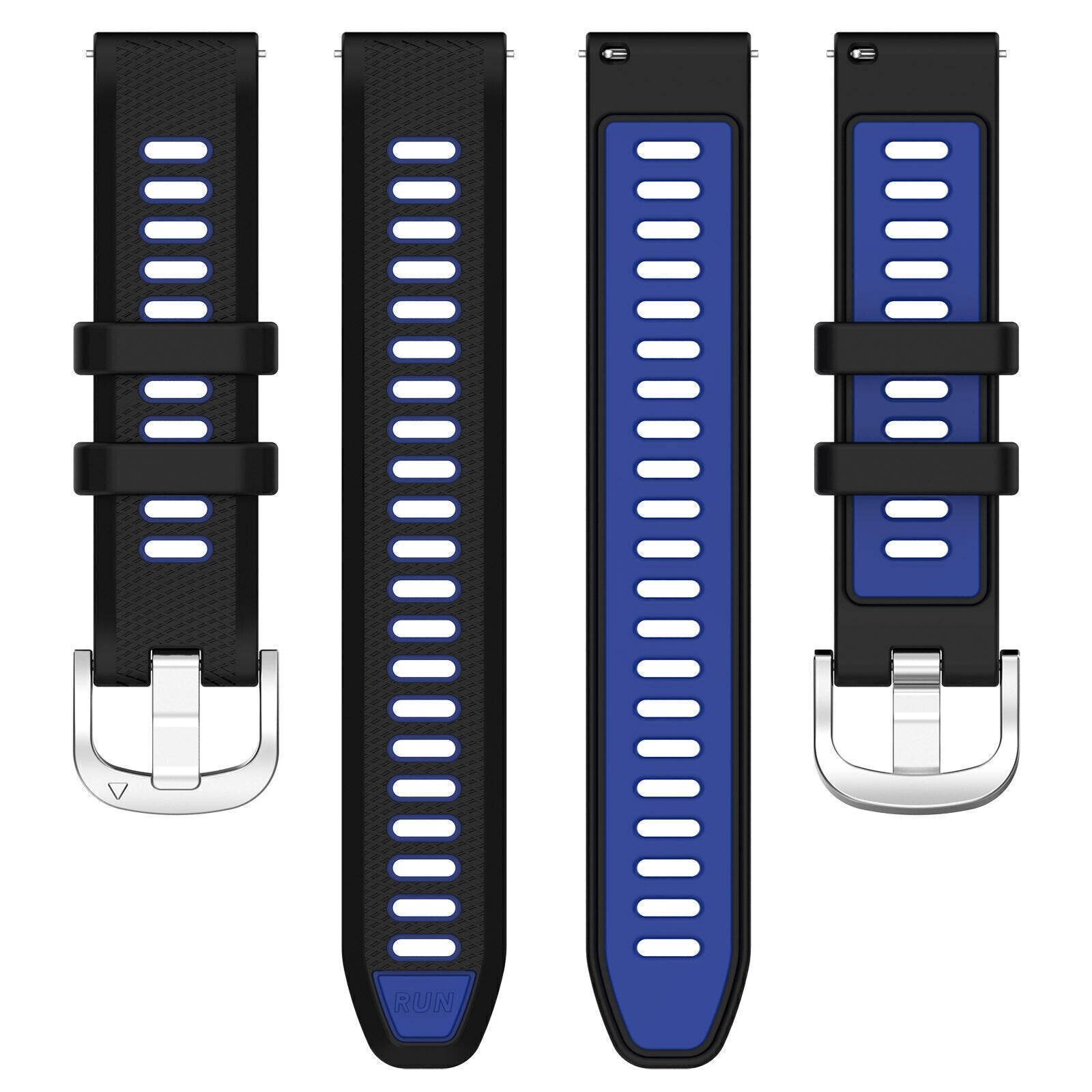 Coros Pace Pro Sport Strap with Buckle (Black/Blue)