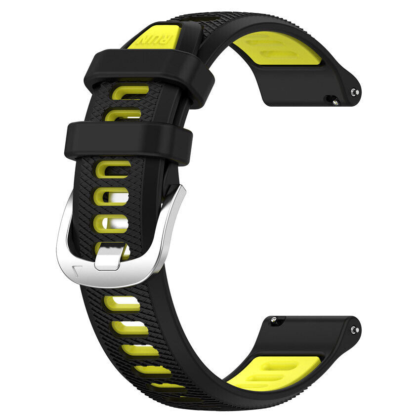Garmin Forerunner 245 Sport Strap with Buckle (Black/Yellow)
