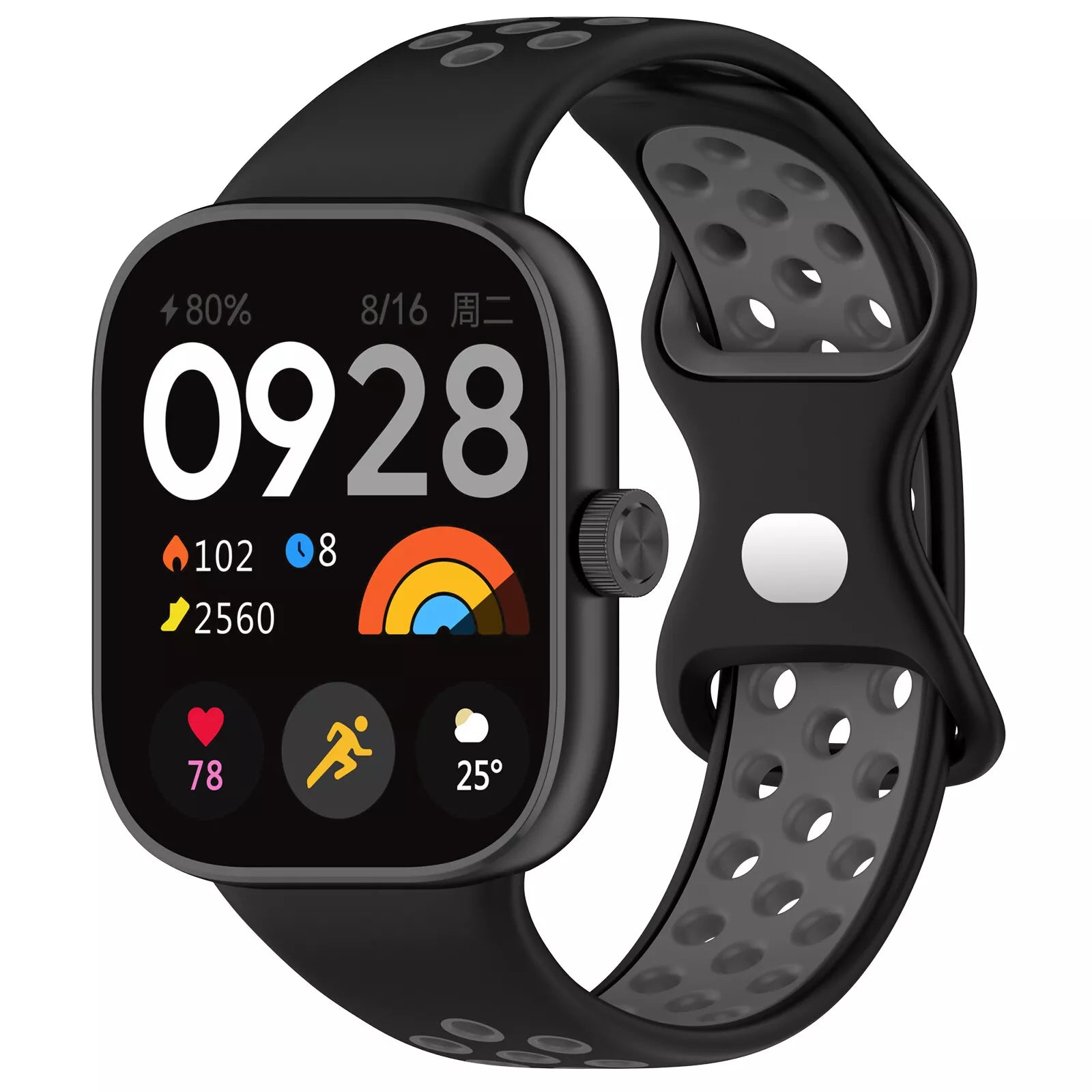 Redmi Watch 5 Sport Strap (Black/Grey)