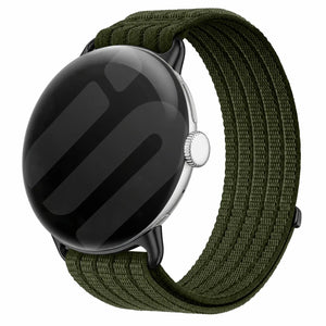 Google Pixel Watch 5 - 45mm Ultra Thin Nylon Strap (Dark Green)