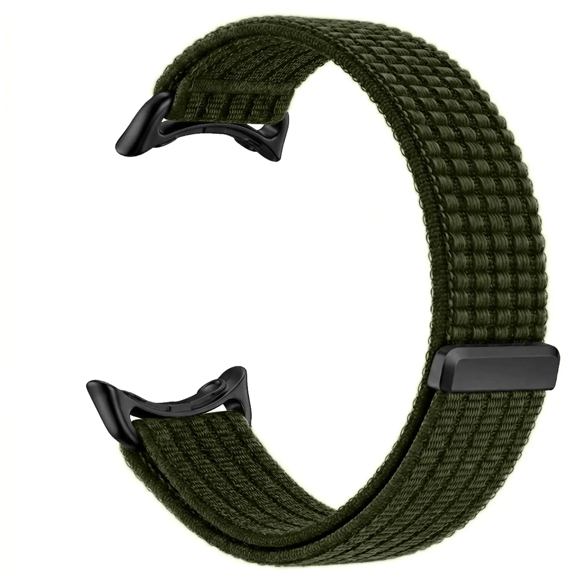 Google Pixel Watch 4 - 45mm Ultra Thin Nylon Strap (Dark Green)