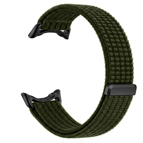Google Pixel Watch 5 - 45mm Ultra Thin Nylon Strap (Dark Green)