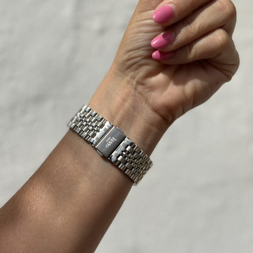 xoxo Wildhearts Polar Grit X Steel Strap (Silver)