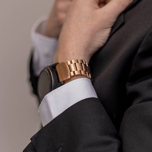 Garmin Enduro 1 / 2 / 3 Steel Strap (Rose Gold)