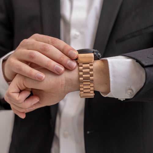 Garmin Enduro 1 / 2 / 3 Steel Strap (Rose Gold)