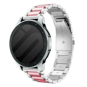 Samsung Galaxy Watch FE Steel Strap (Silver/Pink)