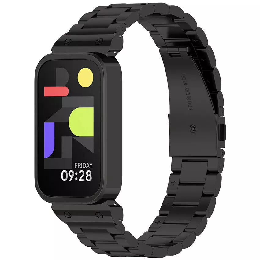 smart band 9 active steel strap black