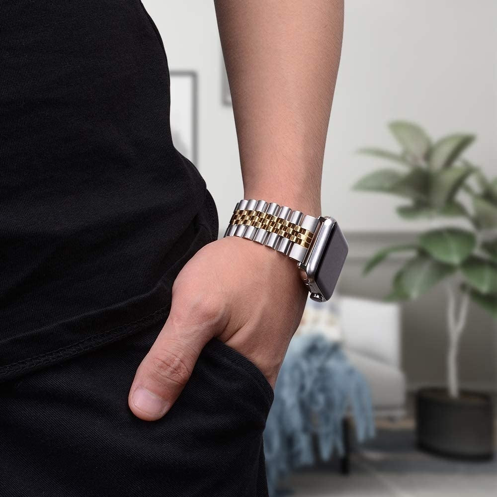 Apple Watch Steel Strap Jubilee (Silver/Gold) - Main Image