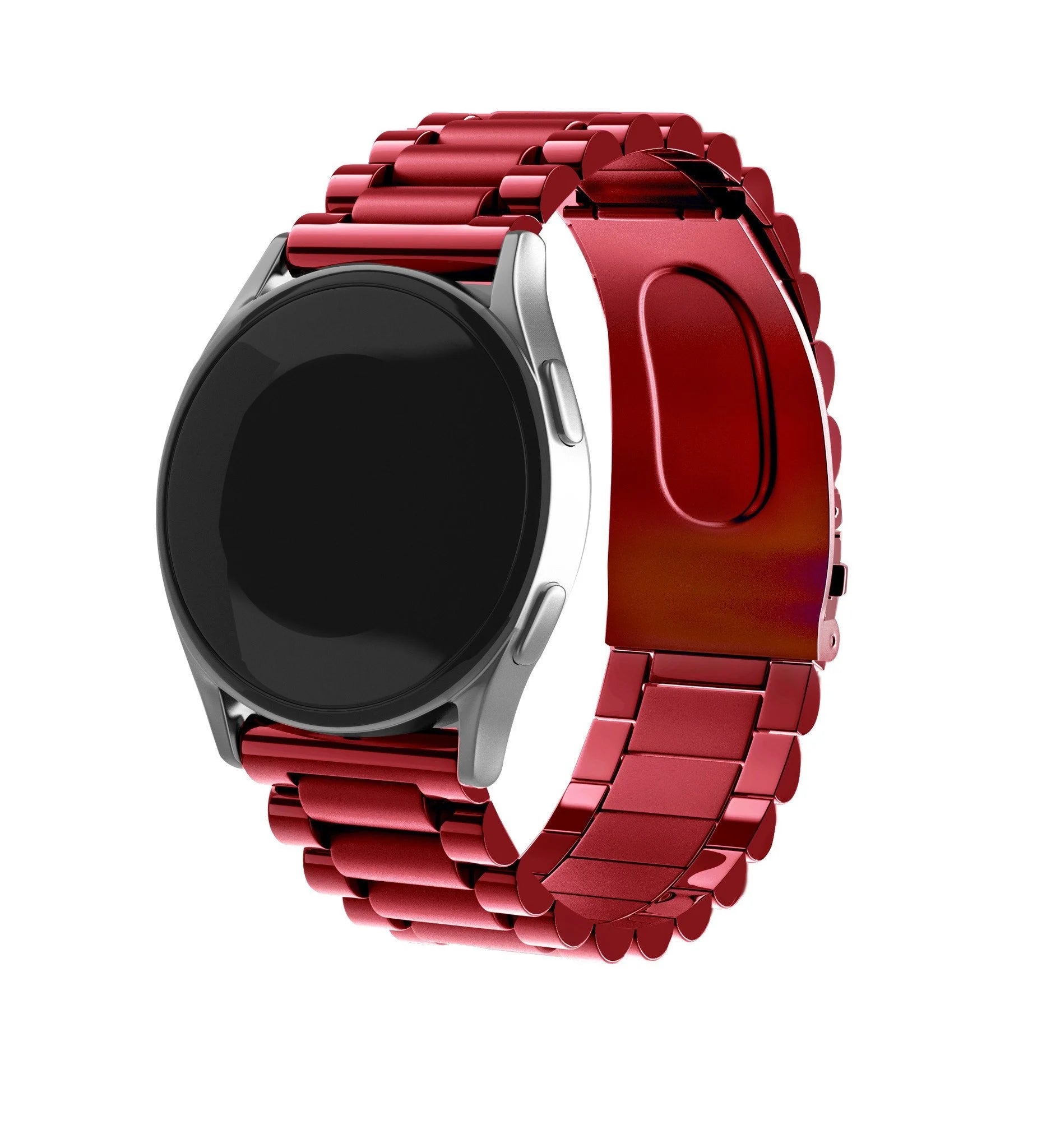 wine red steel strap