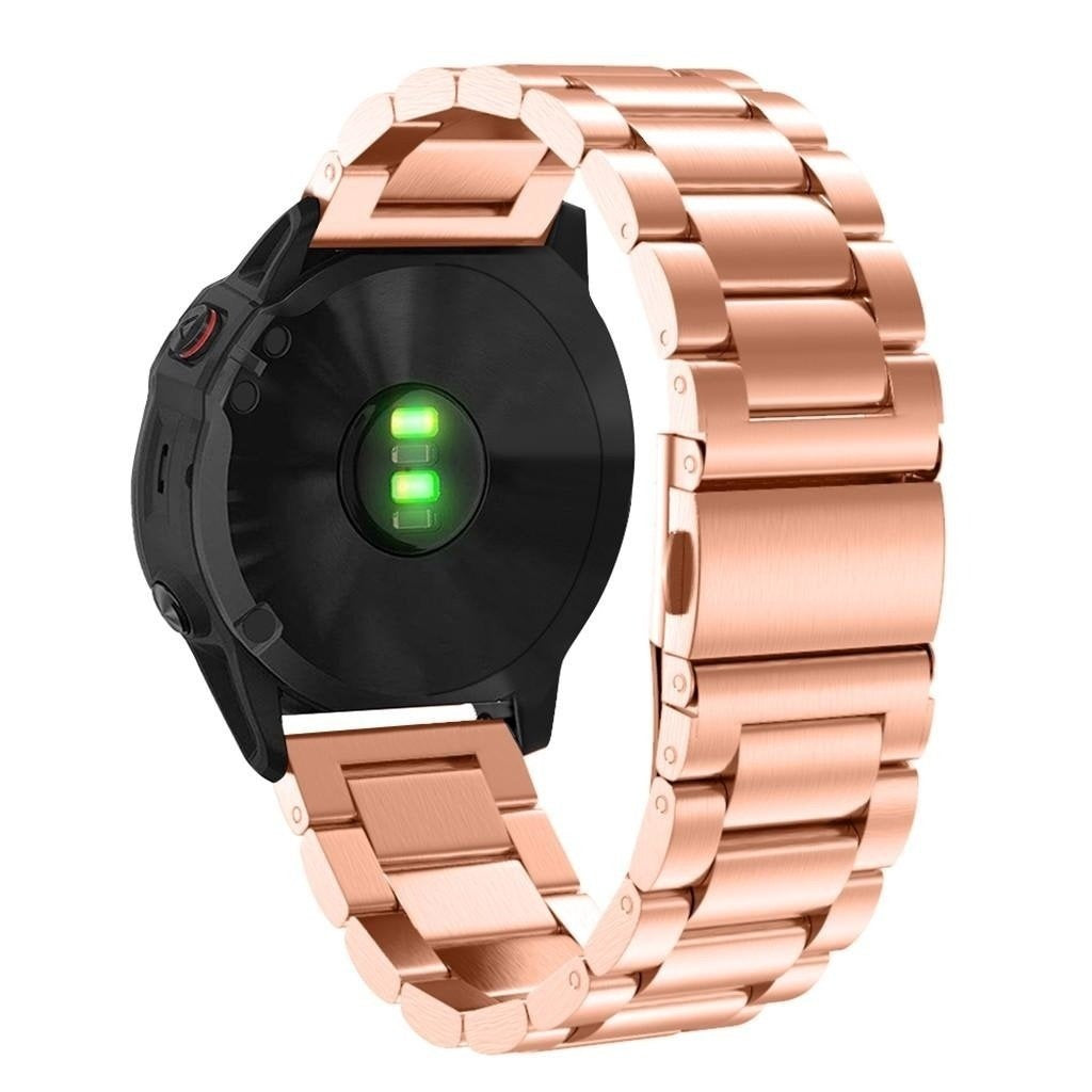 Garmin Tactix 7 Steel Strap (Rose Gold)