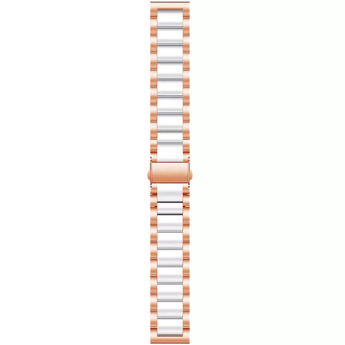 Coros Pace 2 Steel Strap (Rose Gold/White)