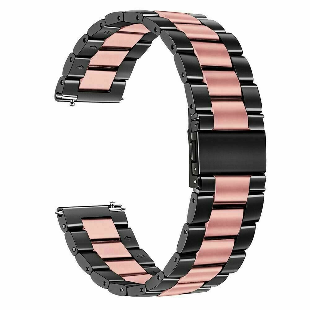 Garmin Forerunner 265s Steel Strap (Black/Pink)