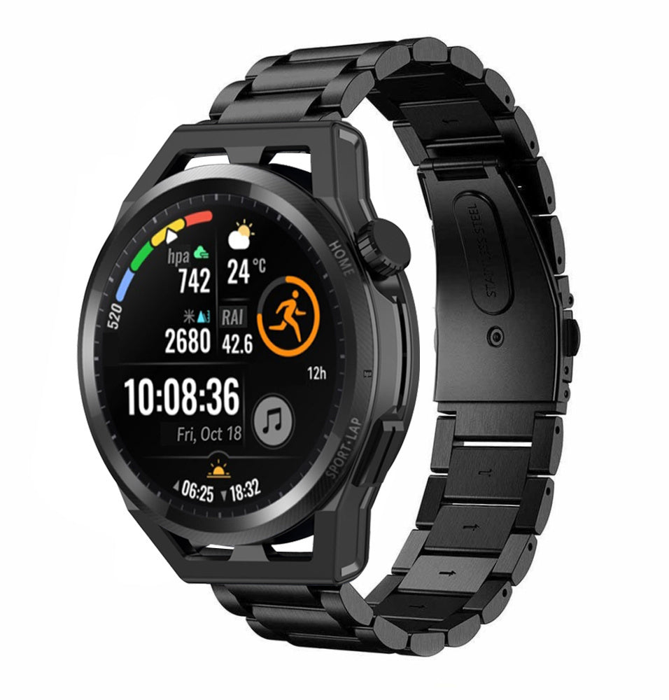 stalen-band-zwart-voor-huawei-watch-gt-runner