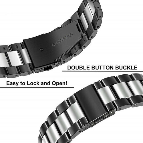 Coros Pace 2 Steel Strap (Black/Silver)