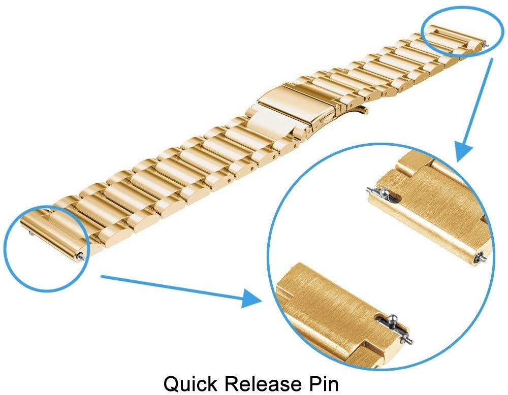 Garmin Forerunner 255 Steel Strap (Gold)