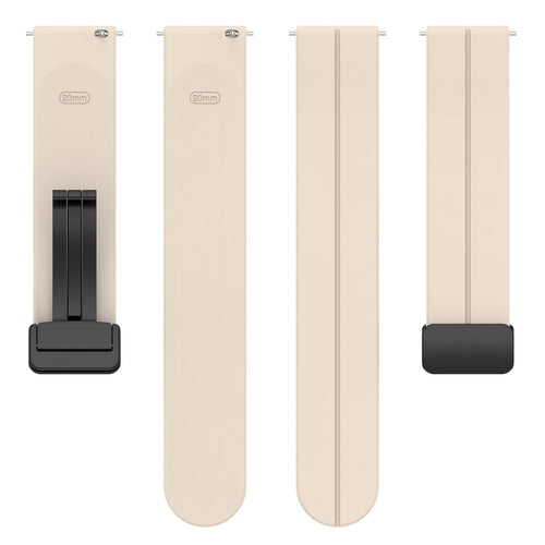 Withings ScanWatch 2 - 42mm D-Buckle Silicone Strap (Starlight)