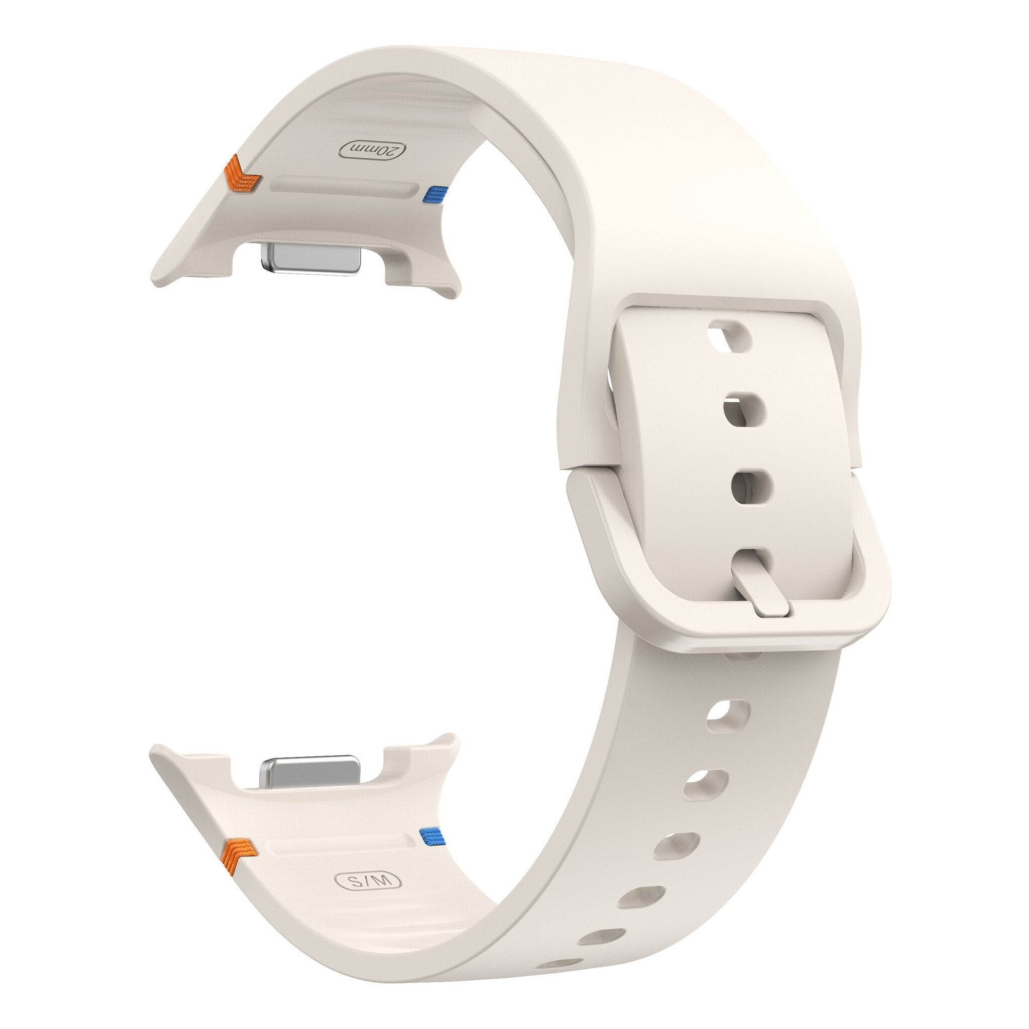 Samsung Galaxy Watch 8 - 44mm Silicone Strap (Starlight)