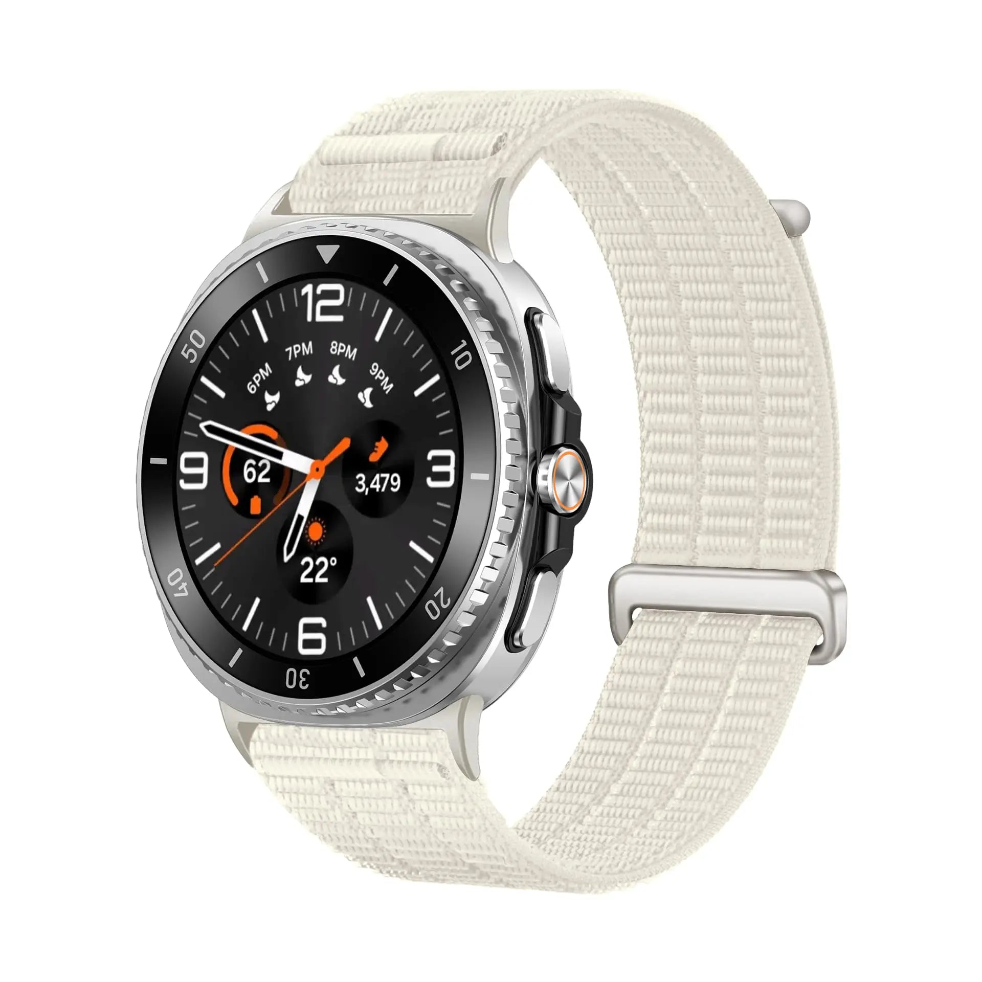 Samsung Galaxy Watch 8 - 40mm Nylon Air Strap (Starlight)