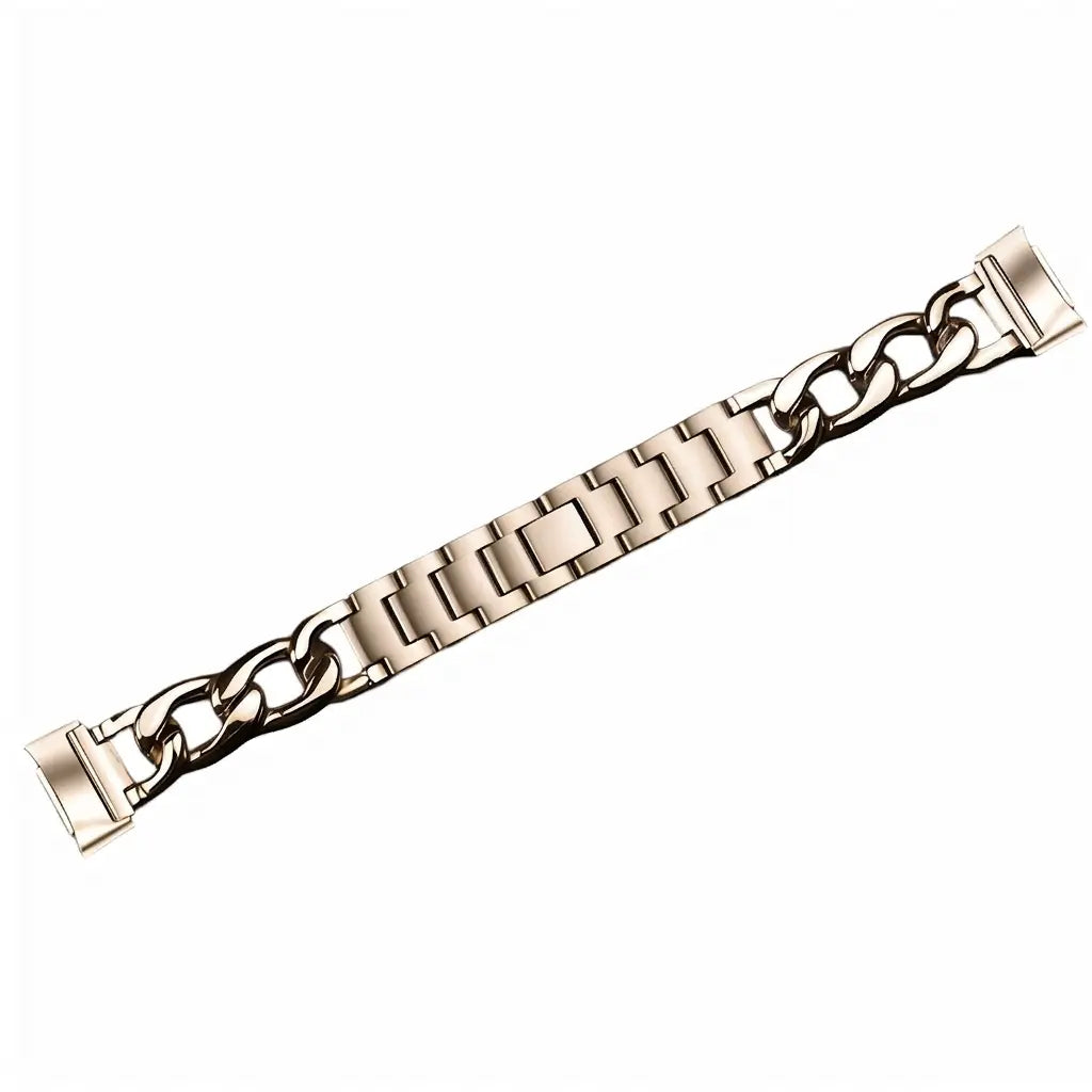 Fitbit Charge 6 Steel Chain Strap (Starlight)
