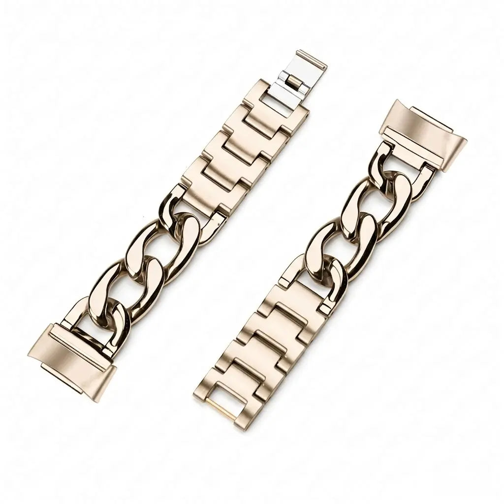Fitbit Charge 5 Steel Chain Strap (Starlight)