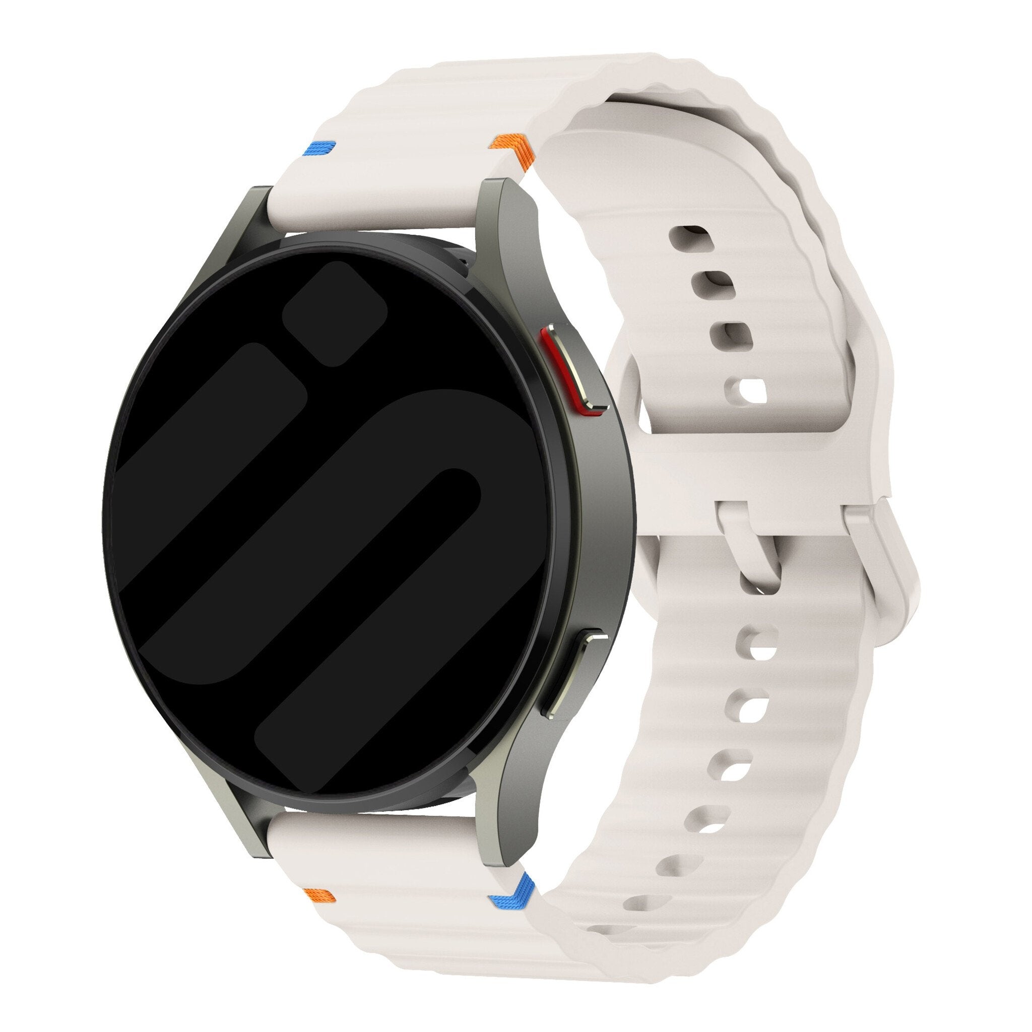 Withings Steel HR Sport Wave Silicone Strap (Starlight)