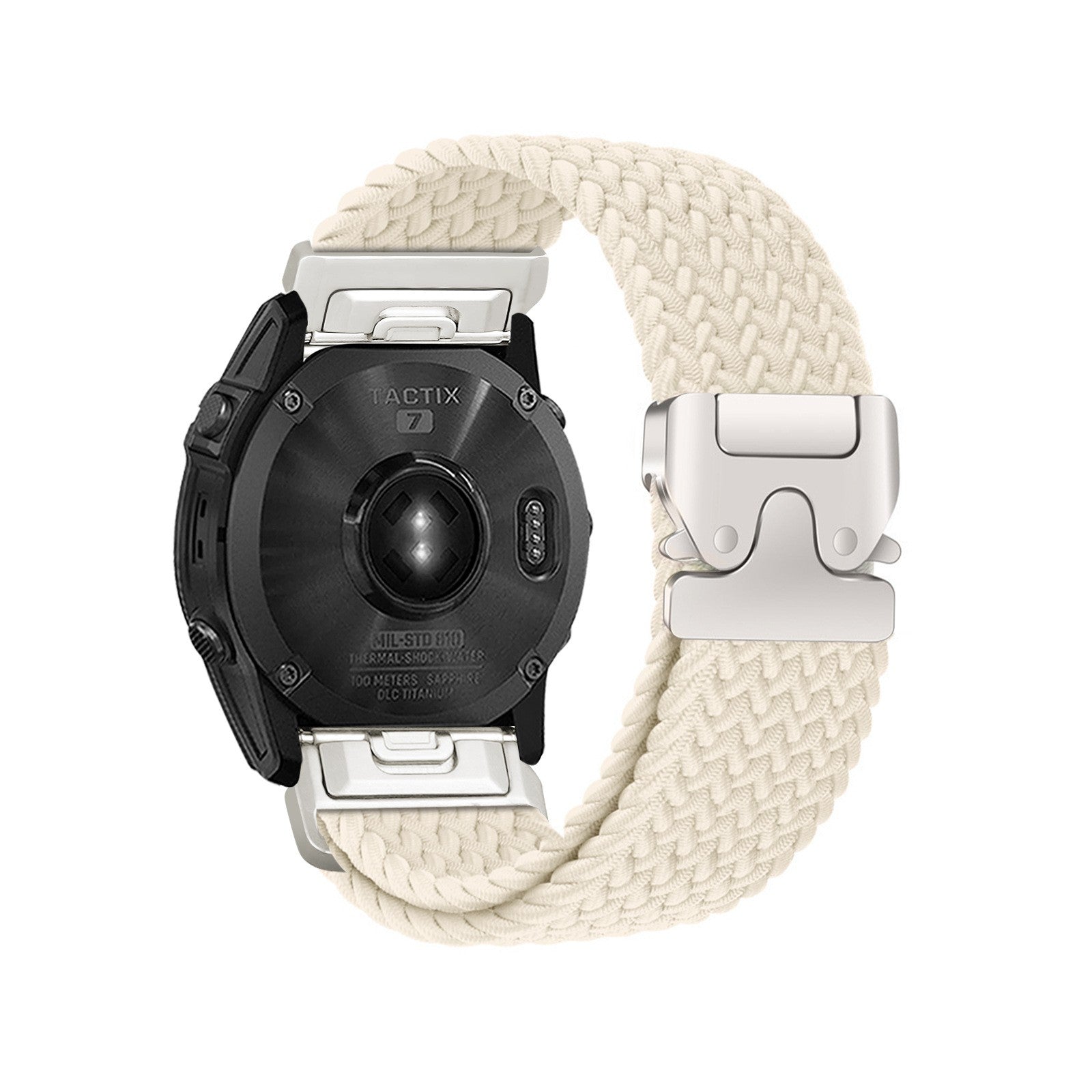 Garmin Fenix 5s Braided Strap P-Buckle (Starlight)