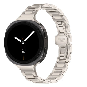 Samsung Galaxy Watch 8 Classic Slimfit Steel Strap (Starlight)
