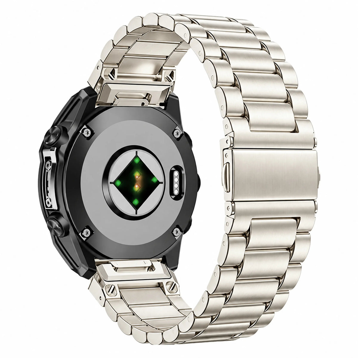 Garmin Approach S72 - 43mm Premium Steel Strap (Starlight)