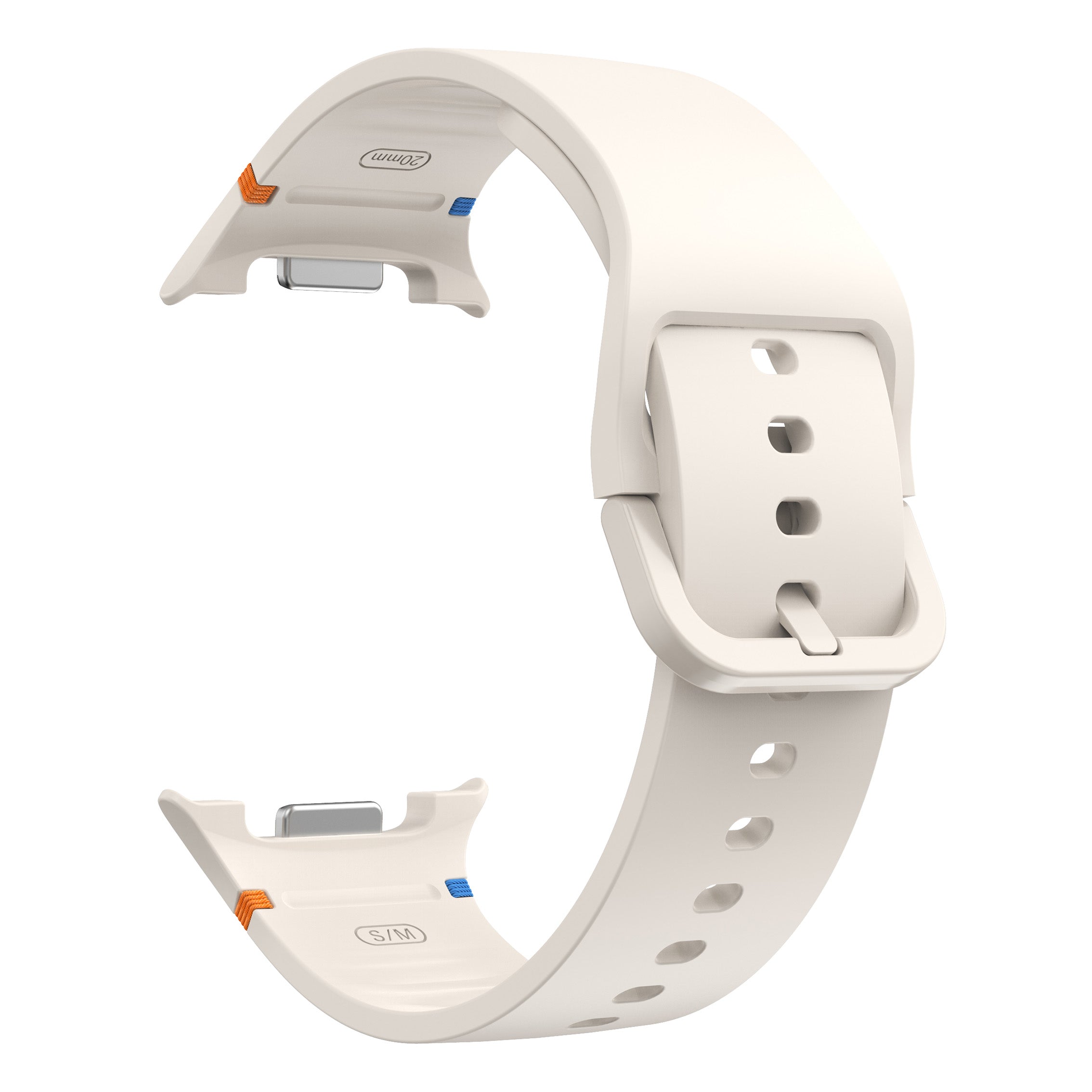 Samsung Galaxy Watch 8 Classic Silicone Strap (Starlight)