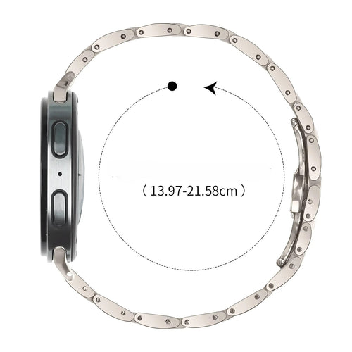 Samsung Galaxy Watch 9 - 40mm Slimfit Steel Strap (Starlight)