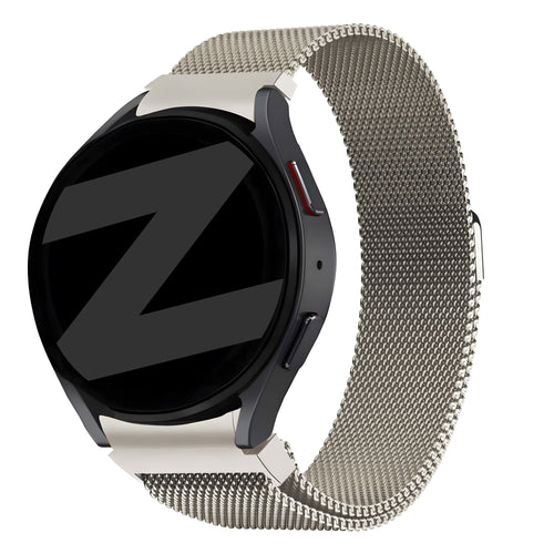 Bandz Samsung Galaxy Watch 4 Classic 42mm Milanese Loop Strap (Starlight)