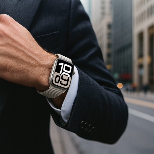 Apple Watch Ultra Wave Nylon Strap (Starlight)