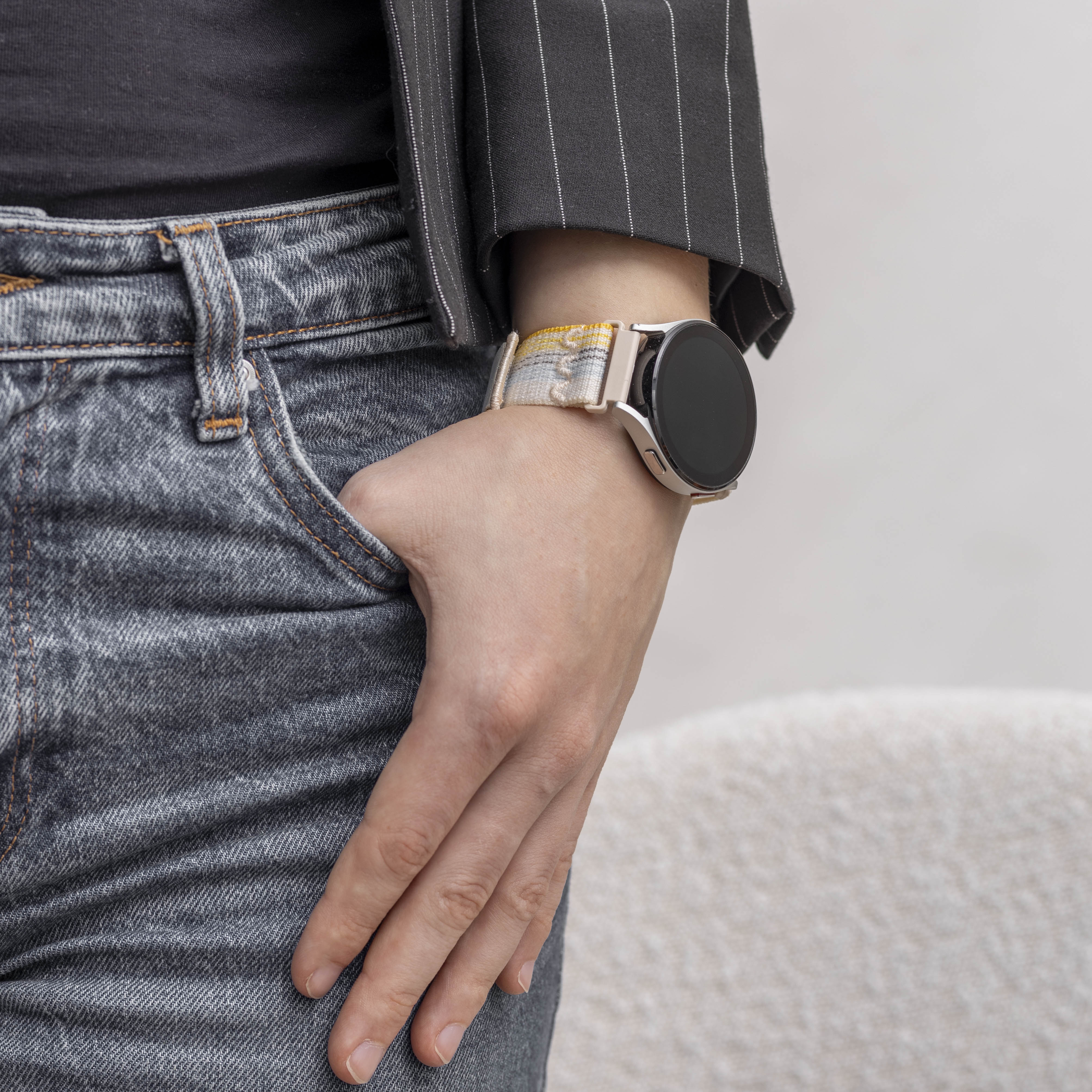 Samsung Galaxy Watch 5 - 40mm Nylon Strap (Starlight Mix)