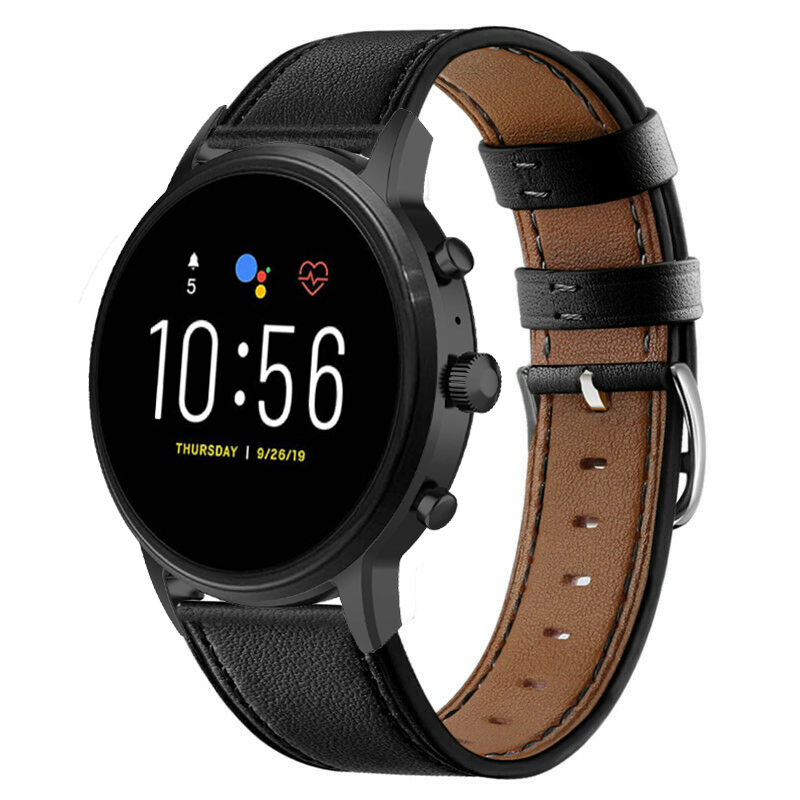 strak-zwart-leren-bandje-fossil-gen-5-smartwatch