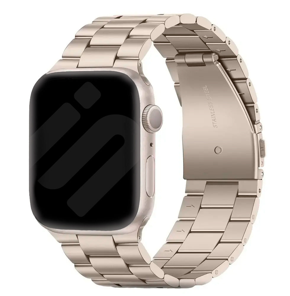 Apple Watch Steel Strap (Starlight)1