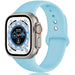 Apple Watch Ultra Silicone Strap (Aqua Blue)