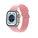 Apple Watch Ultra Silicone Strap with Buckle (Pink)