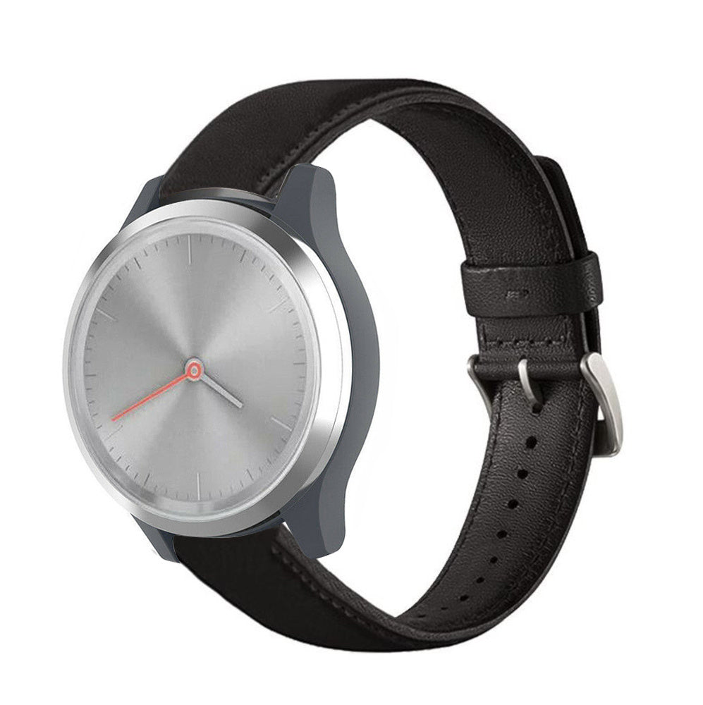 Garmin Vivomove 3s Leather Strap 39mm (Black) - Main Image