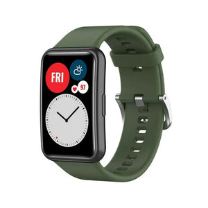 Huawei Watch Fit SE Silicone Strap (Dark Green)