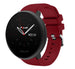 Polar Ignite 2 Silicone Strap Twill (Burgundy)