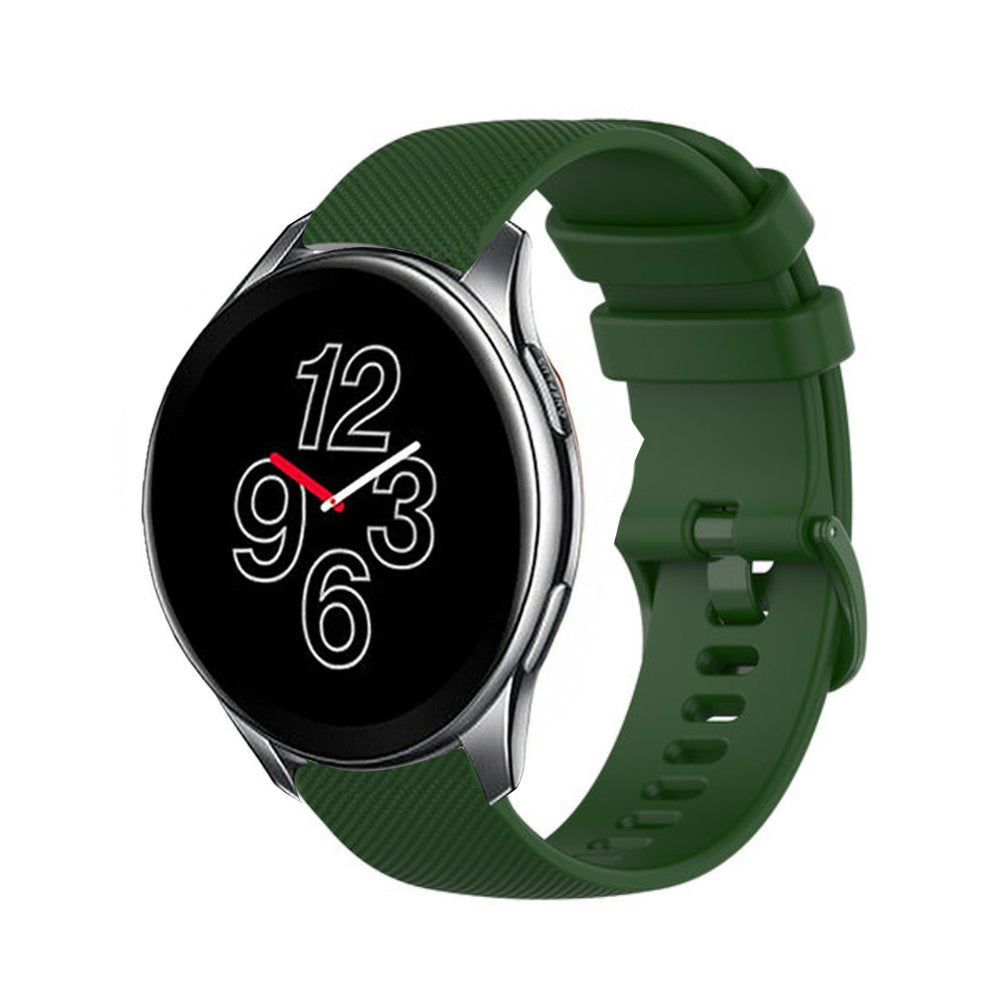 OnePlus Watch 3 Luxury Silicone Strap (Army Green)