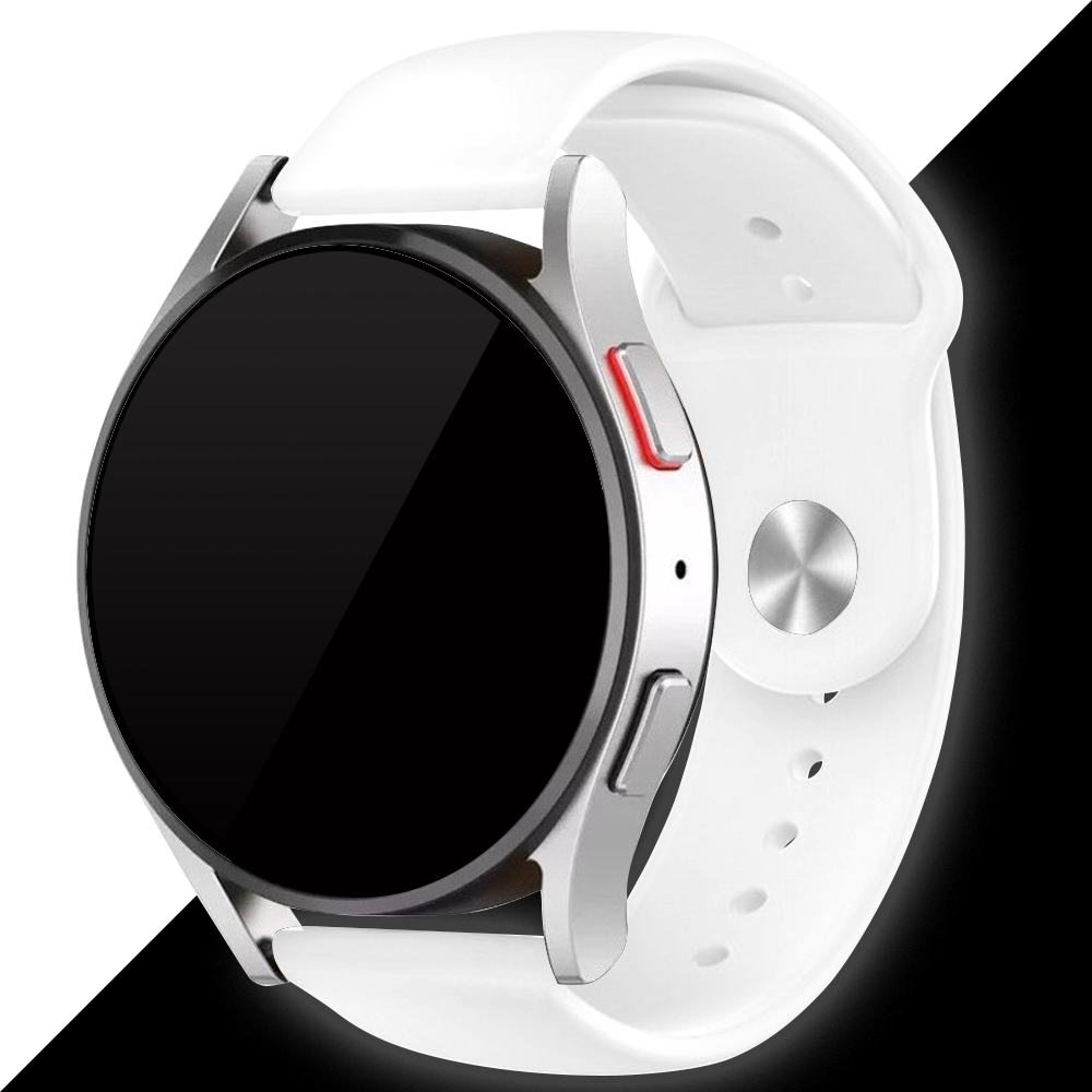 Samsung Galaxy Watch 40mm Glow in the Dark Silicone Strap (White)