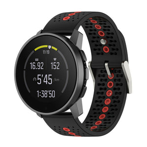 Suunto Run Silicone Strap (Black/Red)