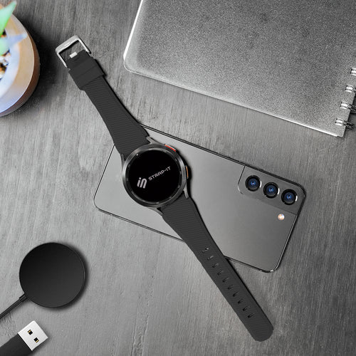 Amazfit Bip U (Pro) Twill Silicone Strap (Black)