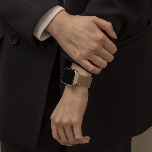 Apple Watch Milanese Loop Strap (Retro Gold)