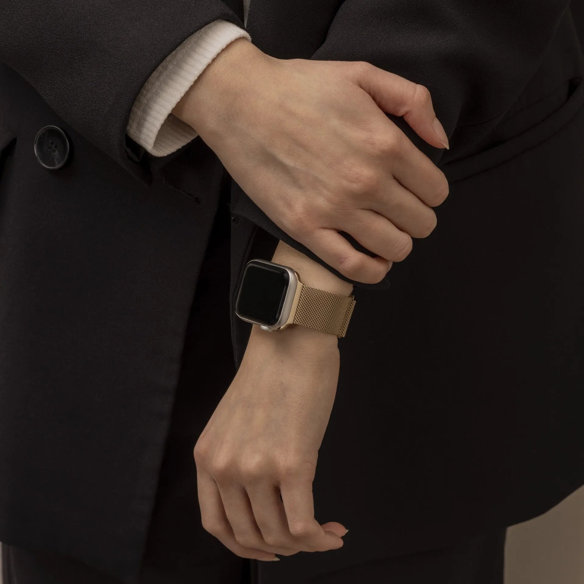 Apple Watch Milanese Loop Strap (Retro Gold)