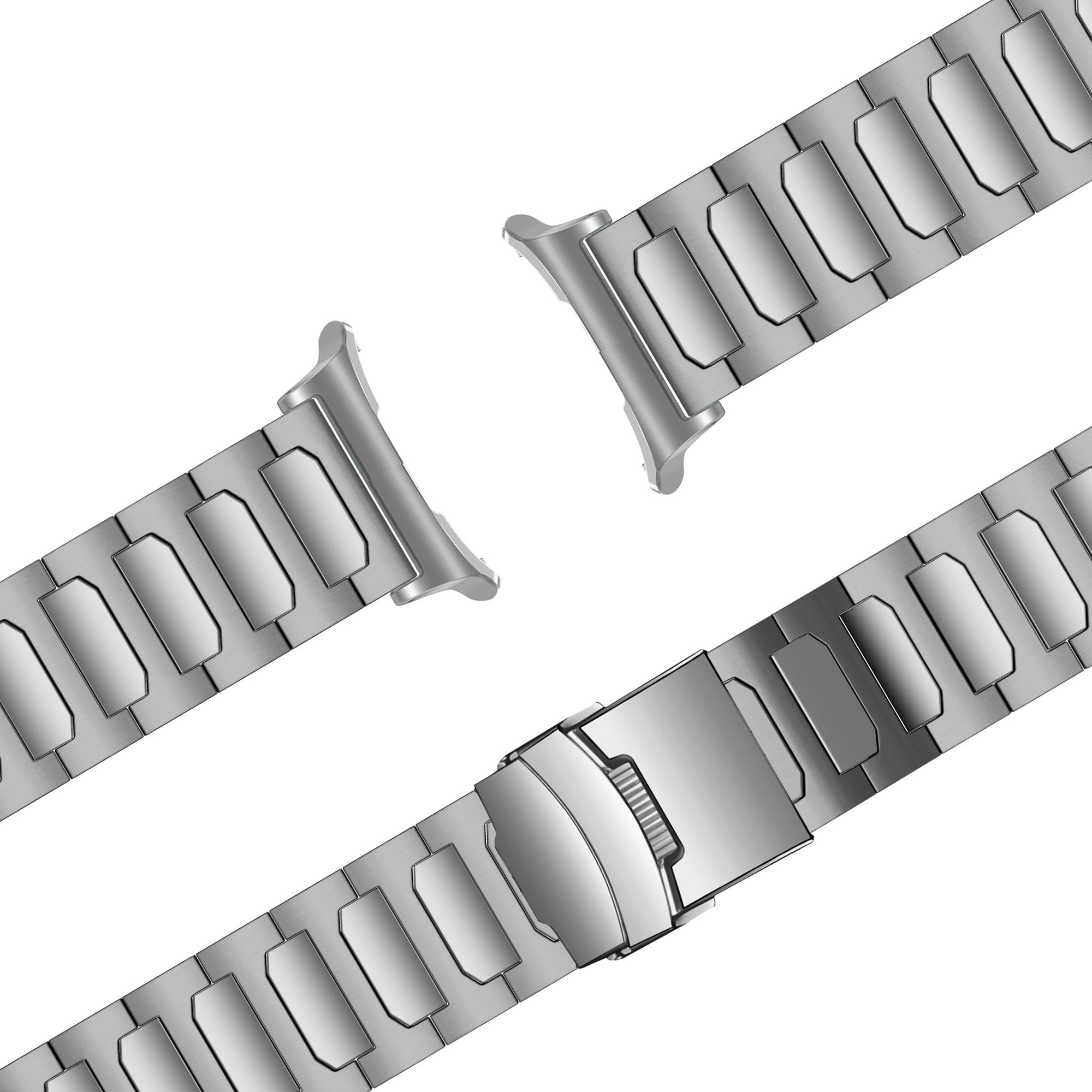 Bandz Samsung Galaxy Watch Ultra Titanium Strap 'Deluxe' (Silver)